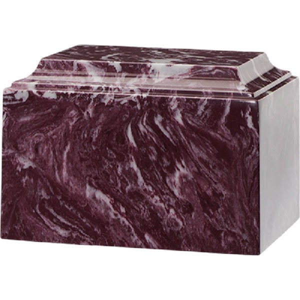 dark purple Cultured Marble Urn for adult