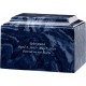 Dark Blue Cultured Marble Urn 