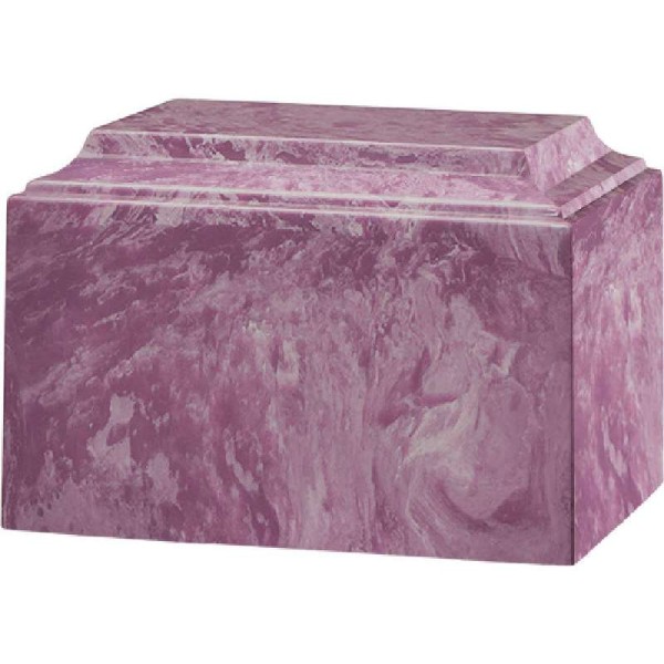Mauve Cultured Marble Adult Cremation Urn Mauve Cultured Marble Adult Urn