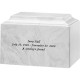 White Cultured Marble Urn 