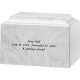 White Cultured Marble Urn White Cultured Marble Urn