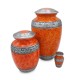 Sunset Orange Medium Size Cremation Urn 