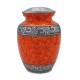 Sunset Orange Medium Size Cremation Urn 