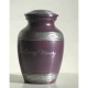 purple and pewter pet urn