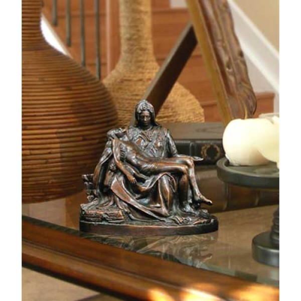 bronze pieta cremation urn 