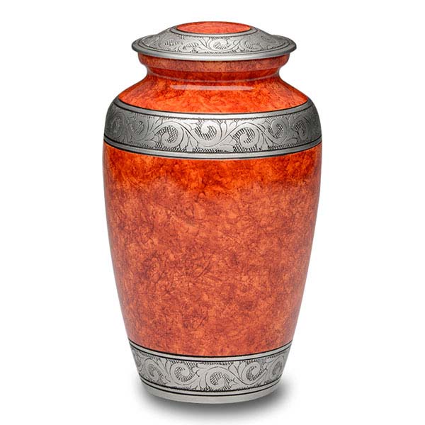 Sunset Orange Adult Urn 