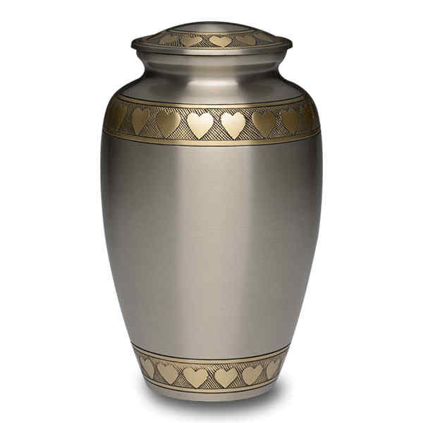 brass human adult cremation urn