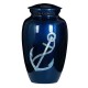 Blue Anchor Cremation Urn Mother of Pearl 