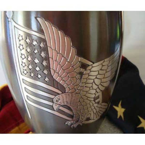 American Pride Eagle Metal Funeral Urn for Ashes American Pride Eagle Metal Funeral Urn