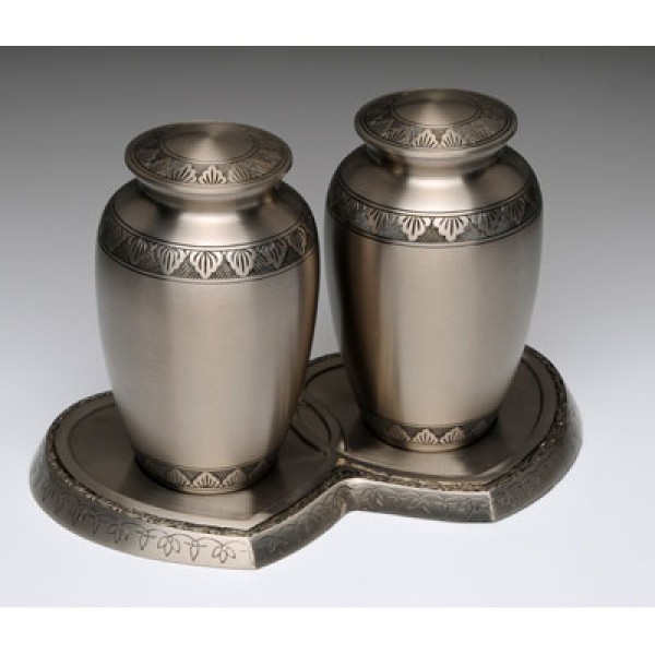 Pewter Companion Cremation Urn Pewter Companion Cremation Urn