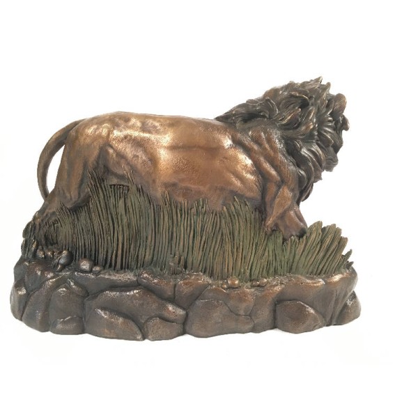 Lion King Bronze Cremation Urn for Ashes Made in USA Lion King Bronze Cremation Urn for Ashes