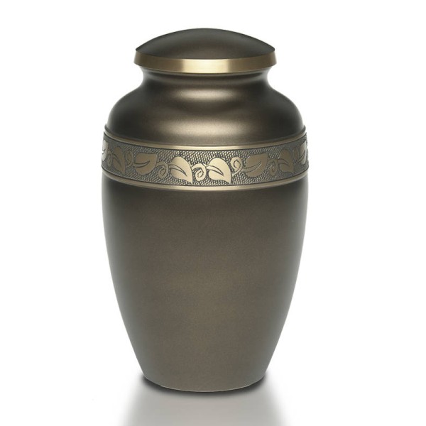 Chocolate Brown Cremation Urn