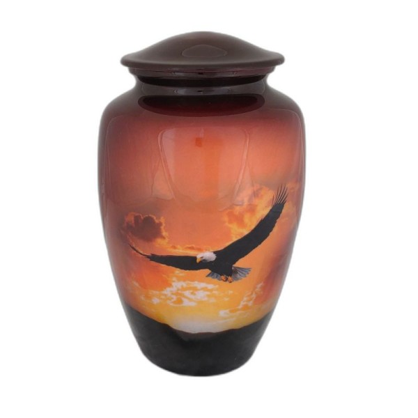 Eagle cremation urn for ashes