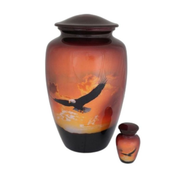 eagle urn for ashes, adult size Eagle cremation urn for ashes