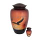 Eagle cremation urn for ashes