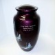 Ruby Butterfly Cremation Urn mother of pearl 