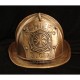 Bronze Firefighter Helmet Cremation Urn