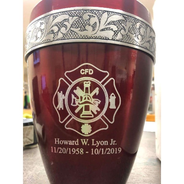Red Firefighter Urn Red Firefighter Urn