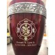 Red Metal Firefighter Cremation Urn