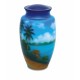 Metal Beach Adult Cremation Urn for Ashes Metal Beach Adult Cremation Urn