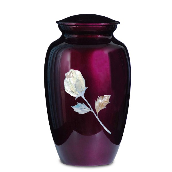 red rose cremation urn for cremated ashes