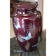 Ruby Butterfly Cremation Urn mother of pearl 