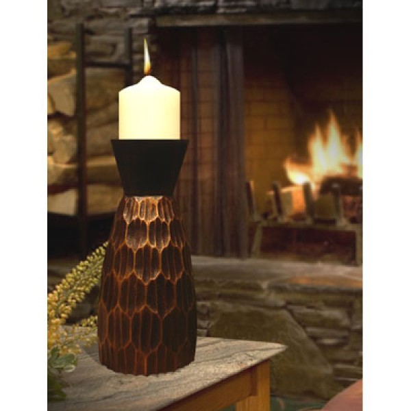 Woodland Bronze Candle Urn for Ashes