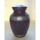 purple and pewter pet urn