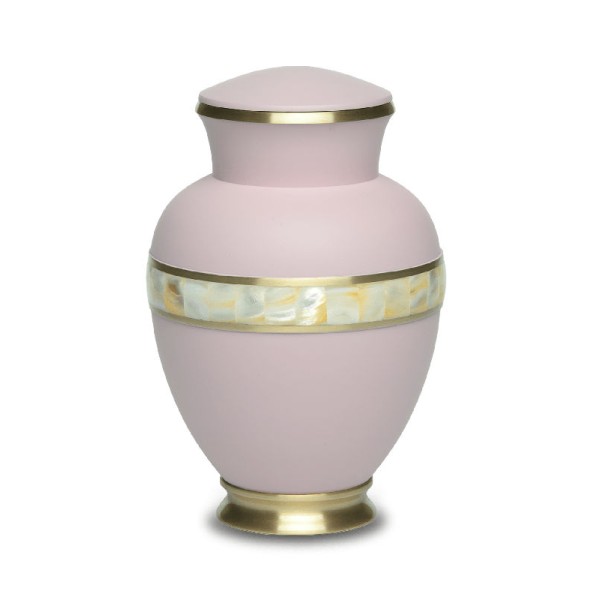 Pink Seashell Mother of Pearl Urn for Ashes