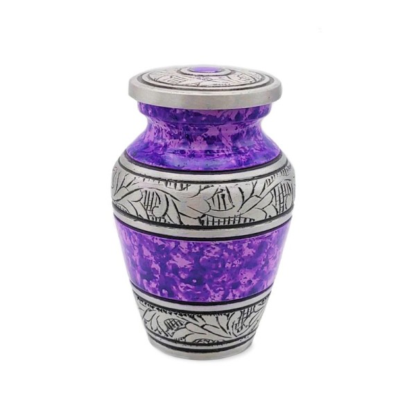 Purple Sugar Plum Mini Urn for Ashes