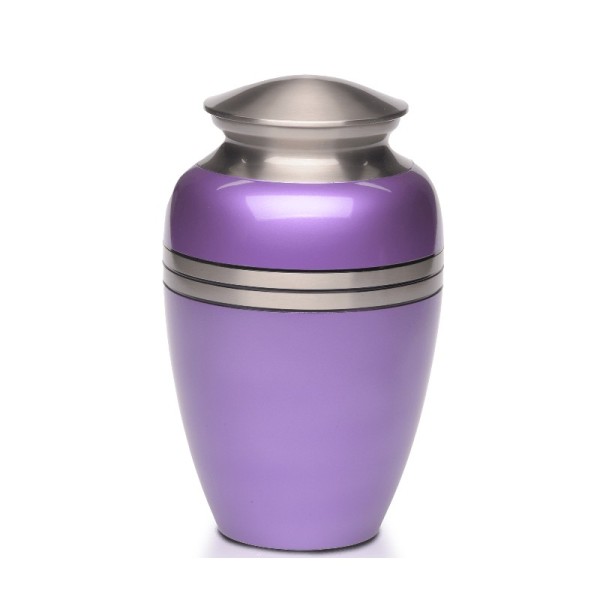 Purple Adult-Sized Cremation Urn for Ashes 