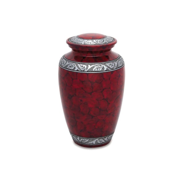 Red Adult Cremation Urn 