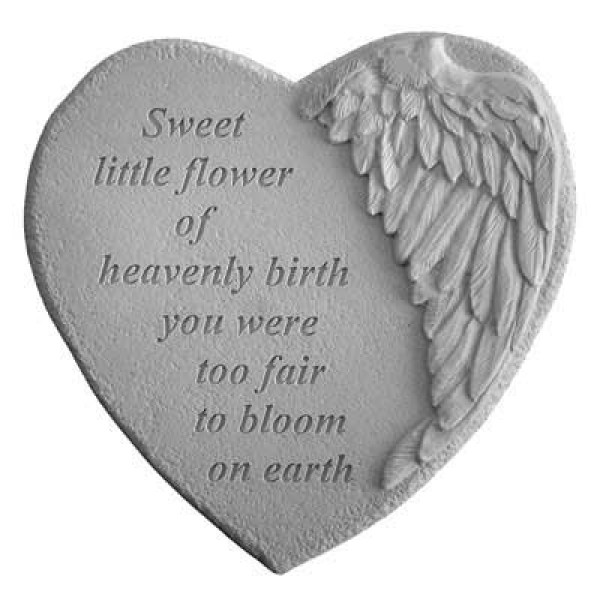 Sweet Flower Memorial Garden Stone