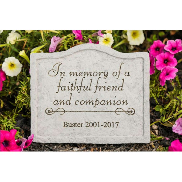 Faithful Friend Pet Memorial Stone
