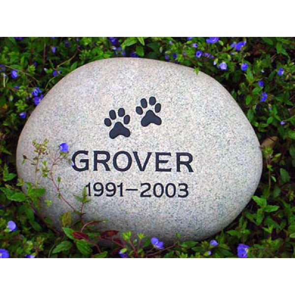River Rock Pet Memorial Stone River Rock Pet Memorial Stone