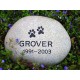 River Rock Pet Memorial Stone