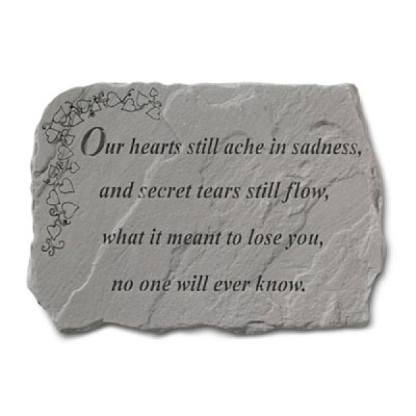 secret tears memorial garden stone