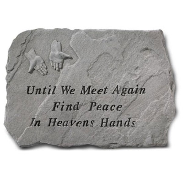 until we meet again memorial garden stone