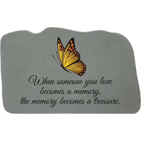 yellow butterfly memorial stone plaque yellow butterfly memorial stone plaque