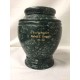 Green Marble Cremation Urn and Funeral Vase