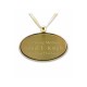 silver & gold engraved pendant for urn