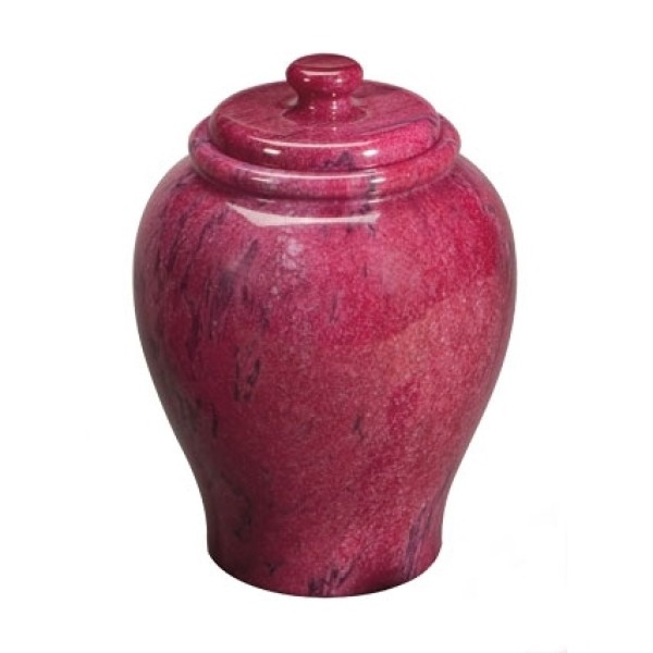 Red Granite Cremation Urn for Ashes