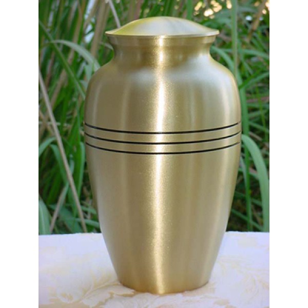 gold urn vase for ashes