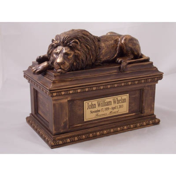 Lion Sleeps Tonight Adult Cremation Urn Lion Sleeps Tonight Adult Cremation Urn