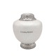 Classic White Adult Cremation Urn