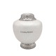 Classic White Adult Cremation Urn for Ashes Classic White Adult Cremation Urn