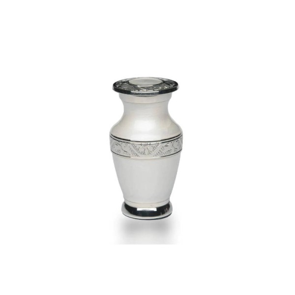 White Pearl Mini Keepsake Urn