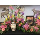 White Floral Cremation Urn White Floral Cremation Urn