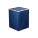 Navy Blue Wooden Cremation Urn Box for Ashes Navy Blue Wooden Cremation Urn Box