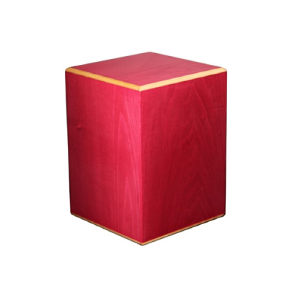 Red Wooden Cremation Urn Box